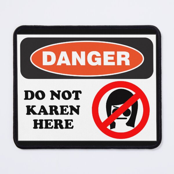 Item preview, Unleash the Chuckles! "Danger: Do Not Karen Here" Sticker Drops – Bye-Bye Drama! designed and sold by UberSpark.