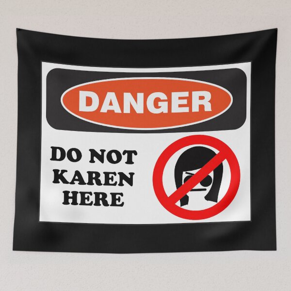 Item preview,  Unleash the Chuckles! "Danger: Do Not Karen Here" Sticker Drops – Bye-Bye Drama! designed and sold by UberSpark.