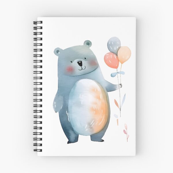 Item preview, Cute bear with balloons designed and sold by Baart72.