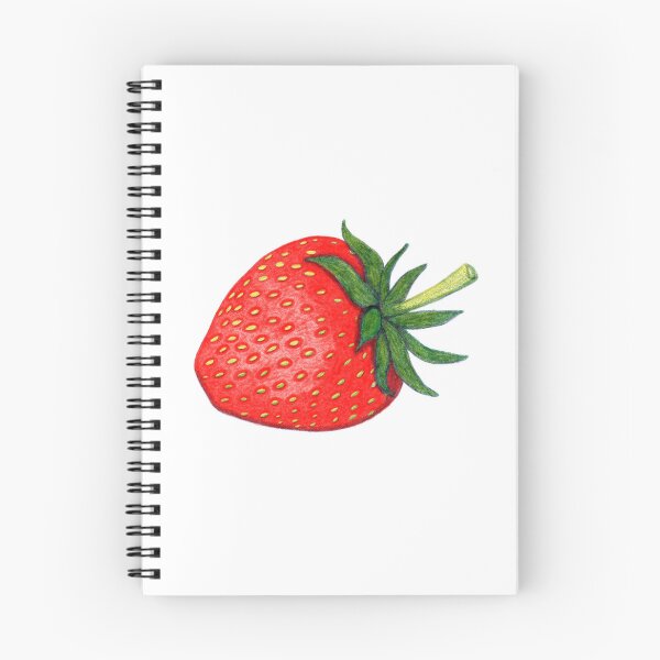 Item preview, Red strawberry risography retro illustration designed and sold by EngineerGoC.