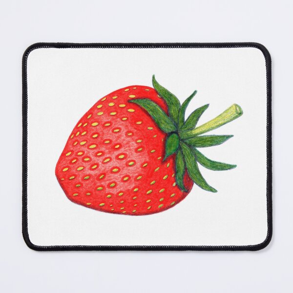 Item preview, Red strawberry risography retro illustration designed and sold by EngineerGoC.