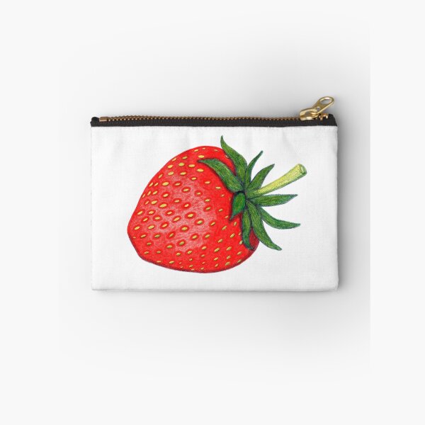 Item preview, Red strawberry risography retro illustration designed and sold by EngineerGoC.