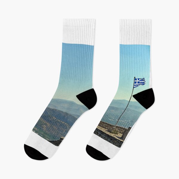 Item preview, Greek flag on the Palamidi fortress in Nafplio, Greece designed and sold by goceris.