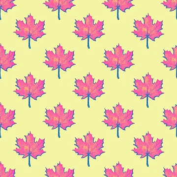 Artwork thumbnail, Autumn maple leaf pattern by EngineerGoC