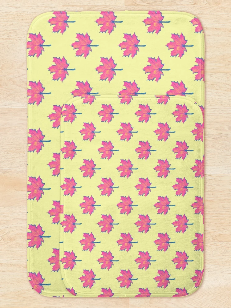 Thumbnail 5 of 6, Bath Mat, Autumn maple leaf pattern designed and sold by EngineerGoC.