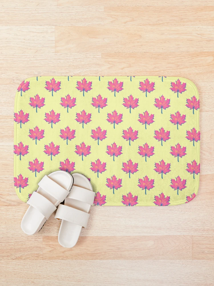 Thumbnail 1 of 6, Bath Mat, Autumn maple leaf pattern designed and sold by EngineerGoC.