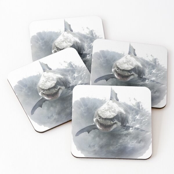 Item preview, Great white shark designed and sold by SvarunPogani.
