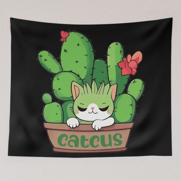 Item preview, Cat Cactus Catcus designed and sold by Niktarka.