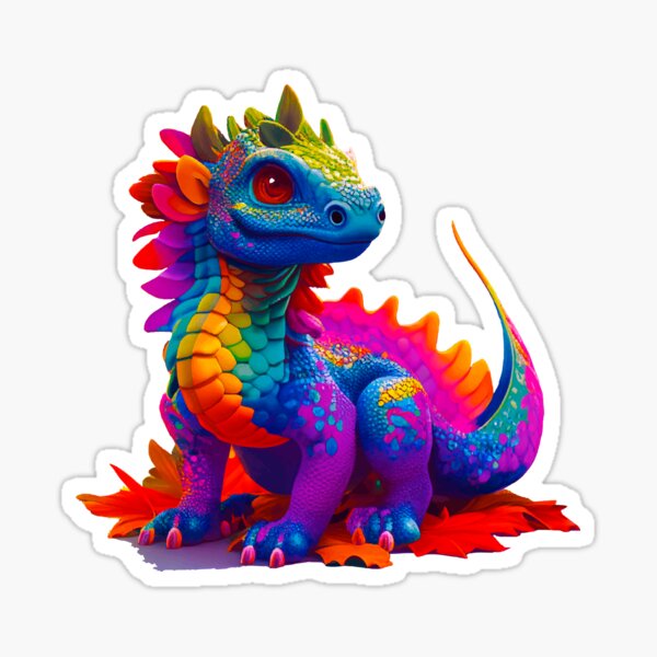 Dragons stickers Sticker for Sale by Colordrilos