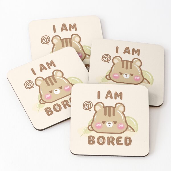 Item preview, Cute Kawaii Chipmunk I am bored designed and sold by cutecozynook.