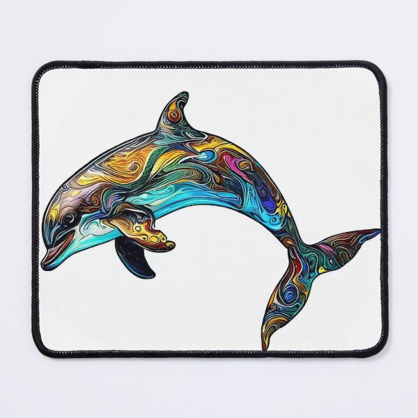 Item preview, dolphin art designed and sold by KI-Raphael.