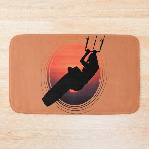 Item preview, Kitesurfer Kitesurfing Lover Black Silhouette Sunset designed and sold by taiche.