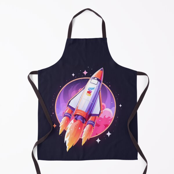 Item preview, Rocket illustration in space designed and sold by InfigoArt.