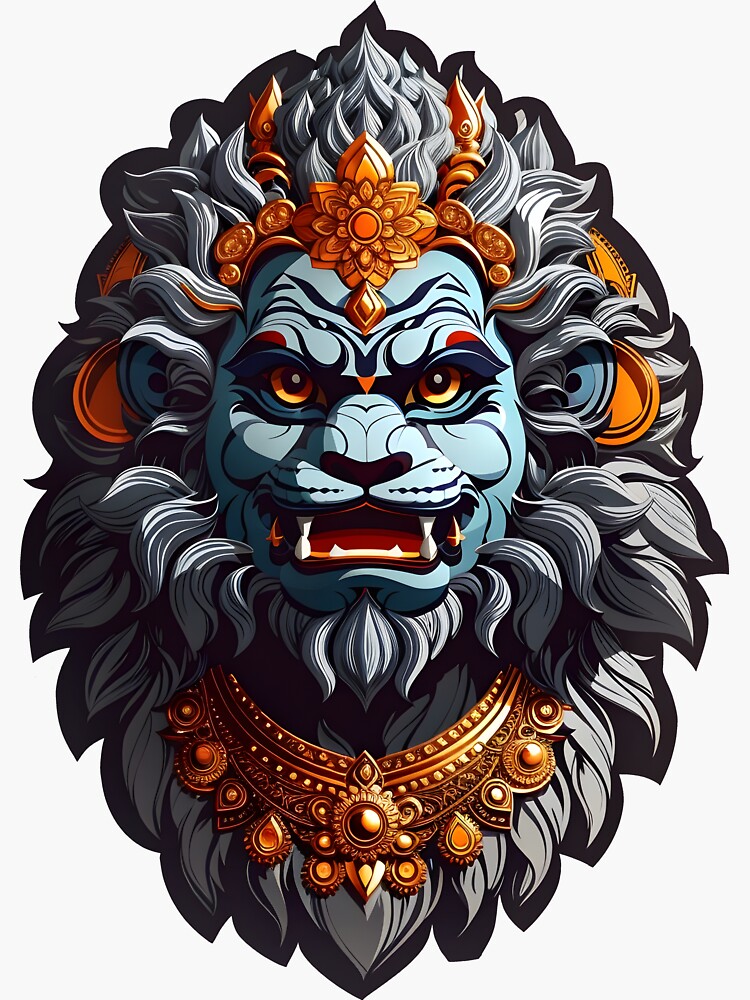 Narasimha in the Fog · Creative Fabrica