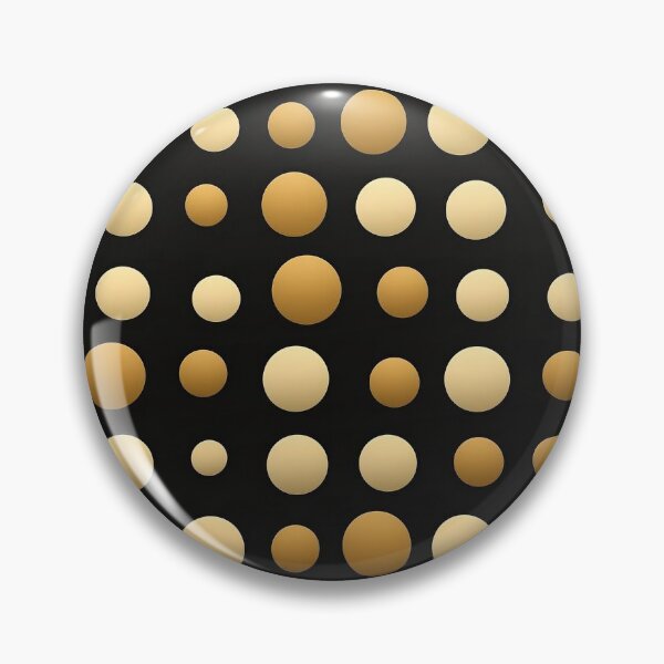 Item preview, Dark Golden Polka Dots portrait designed and sold by EternityLoves.