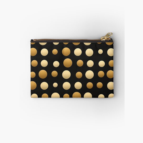 Item preview, Dark Golden Polka Dots portrait designed and sold by EternityLoves.
