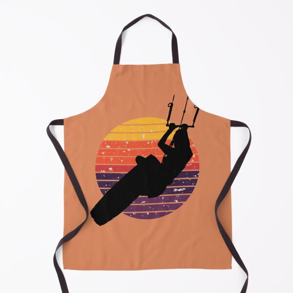 Item preview, Kitesurfer Kitesurfing Lover Black Silhouette Retro Sunset designed and sold by taiche.