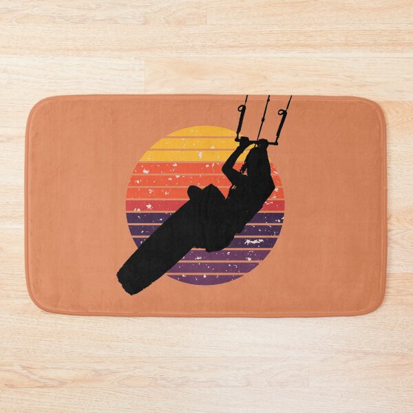 Item preview, Kitesurfer Kitesurfing Lover Black Silhouette Retro Sunset designed and sold by taiche.