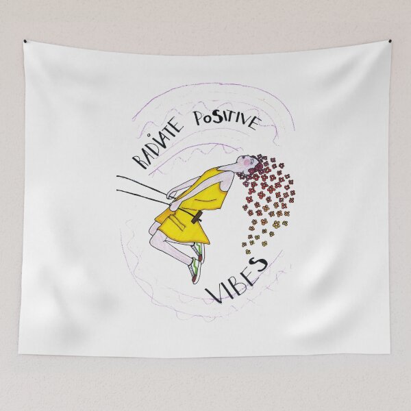 Item preview, Radiate Positive Vibes Cute Floral Inspiration Design designed and sold by HighArtDesigns.