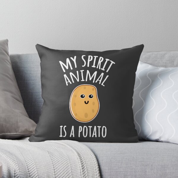 My Spirit Animal Is A Potato Throw Pillow