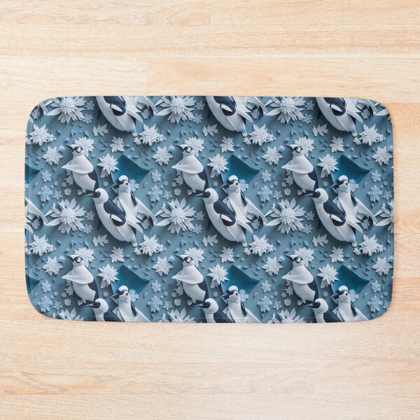 Item preview, Arctic Illusions: 4K Op Art Penguins in Snowflake Symphony designed and sold by AmazingLab.