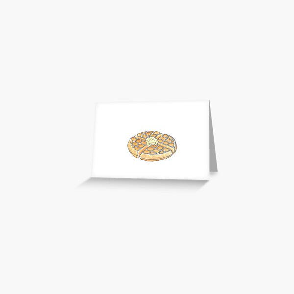 Waffle Greeting Card