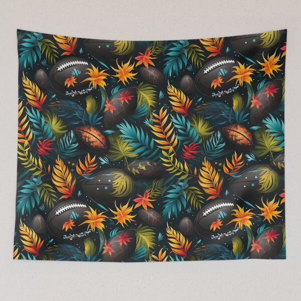 Item preview, New Season—Fresh beginning: NFL football season kickoff on Autumn Harvest. Autumn design, Fall fashion, crossed leaf-football pattern. designed and sold by ignasirus.