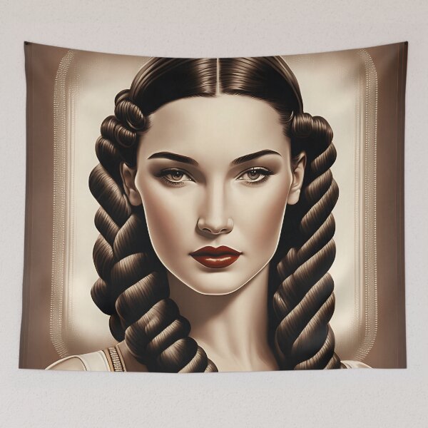 Item preview, [AI Art] Classic brunette, Art Deco Style designed and sold by Sissle.