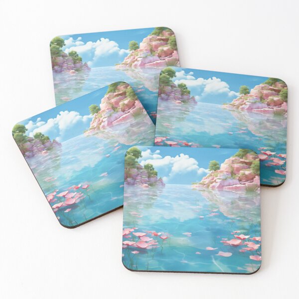 Item preview, Blue lake in the wonderland seamless  designed and sold by EternityLoves.