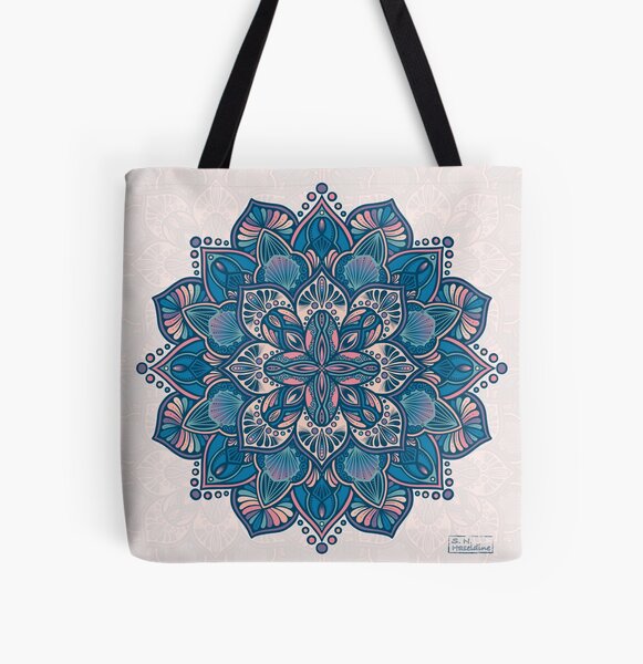 Item preview, Tropical Tranquility Rainbow Blue Mandala  designed and sold by Shaseldine.