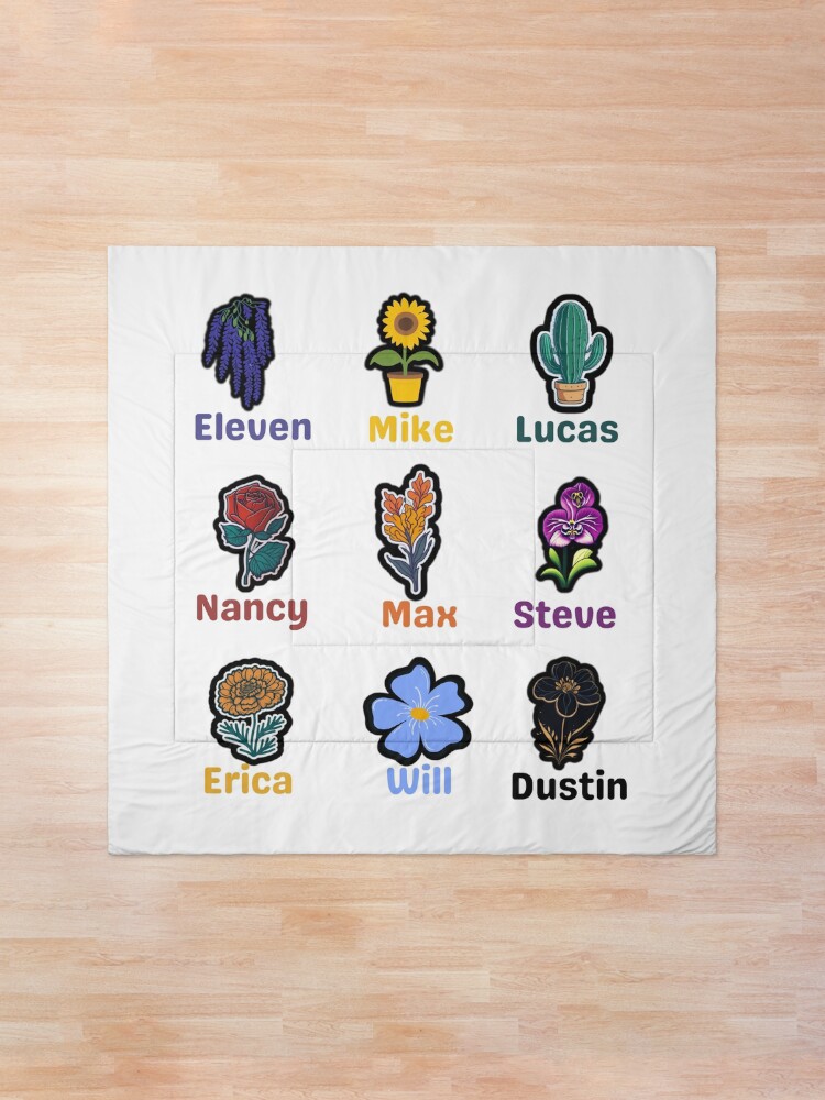 Thumbnail 1 of 6, Comforter, stranger things kids theme designed and sold by Siline Saad.