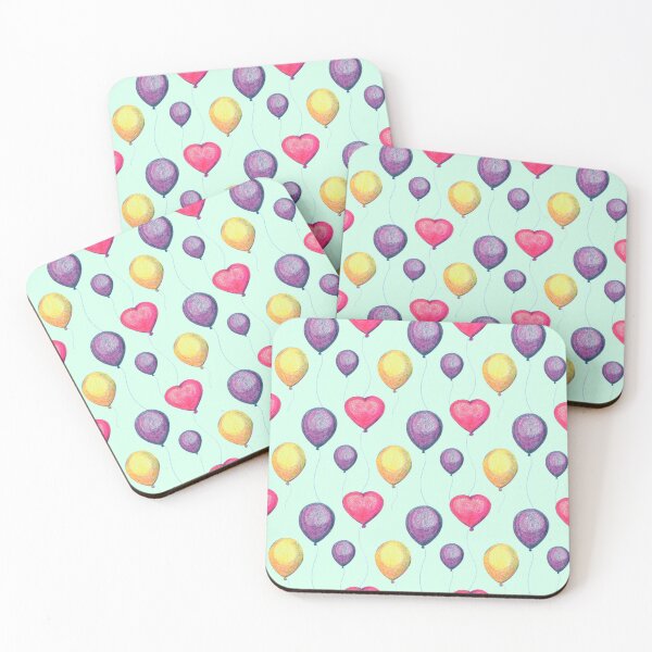 Item preview, Party balloon retro illustration pattern designed and sold by EngineerGoC.