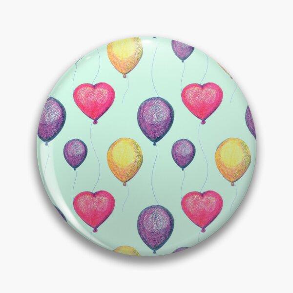 Item preview, Party balloon retro illustration pattern designed and sold by EngineerGoC.
