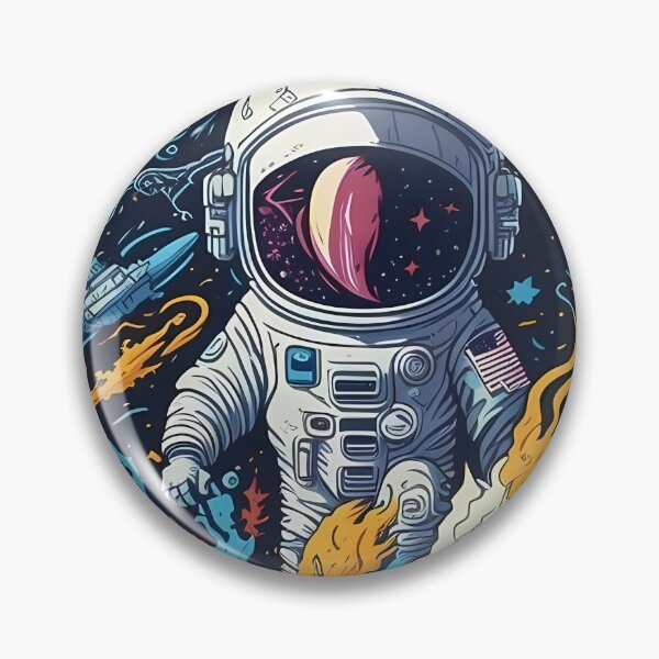 Item preview, Astronaut in space abstract designed and sold by TaevasDesign.