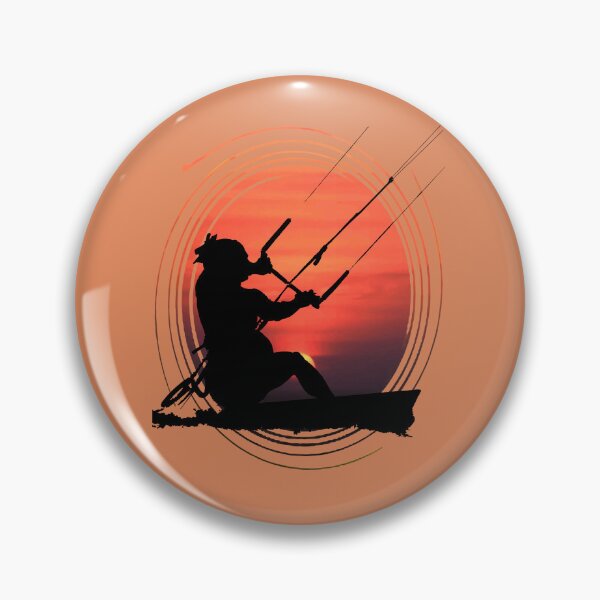 Item preview, Kitesurfer Action Water Sports Artistic Silhouette Sunset designed and sold by taiche.