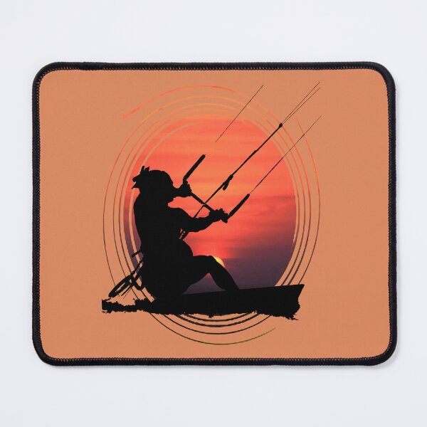 Item preview, Kitesurfer Action Water Sports Artistic Silhouette Sunset designed and sold by taiche.