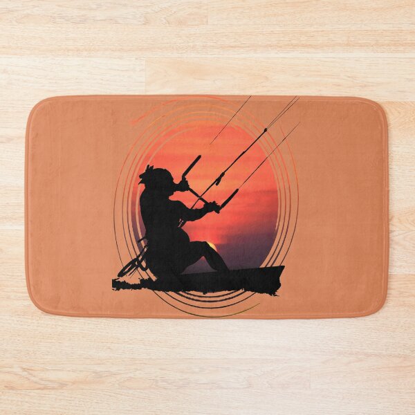 Item preview, Kitesurfer Action Water Sports Artistic Silhouette Sunset designed and sold by taiche.