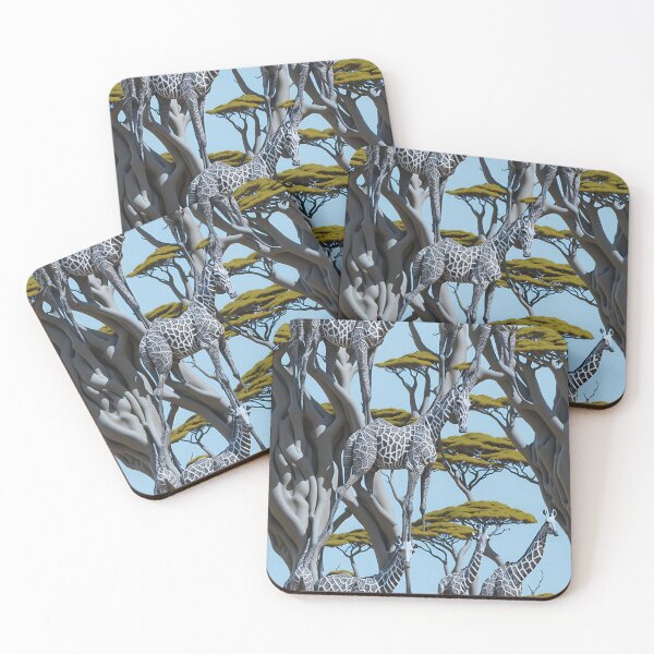 Item preview, Baobab Dreams Unveiled: 3D Op Art Giraffe Elegance designed and sold by AmazingLab.