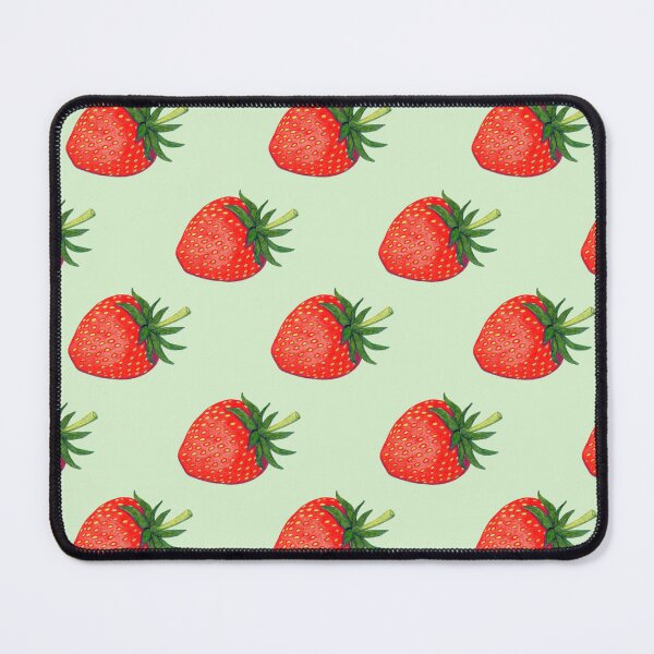Item preview, Red strawberry risography retro illustration pattern designed and sold by EngineerGoC.