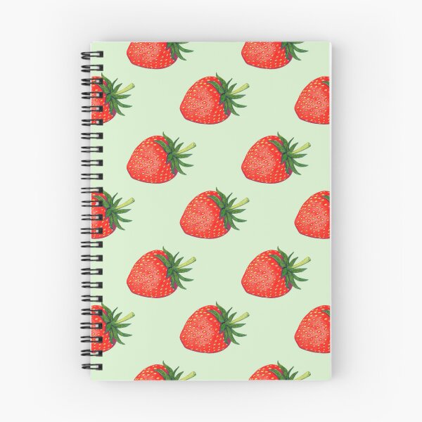 Item preview, Red strawberry risography retro illustration pattern designed and sold by EngineerGoC.