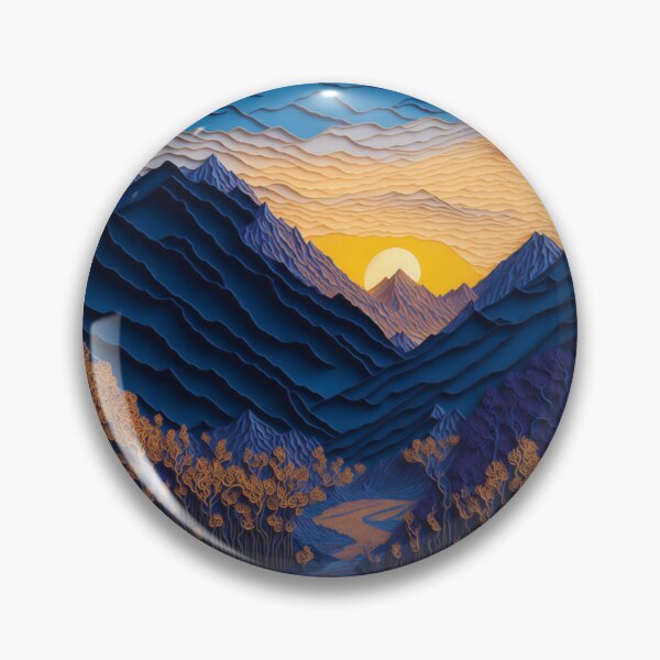 Item preview, Sunset Serenity: Hyperdetailed Paper Art of Denali National Park designed and sold by RedArtG09.