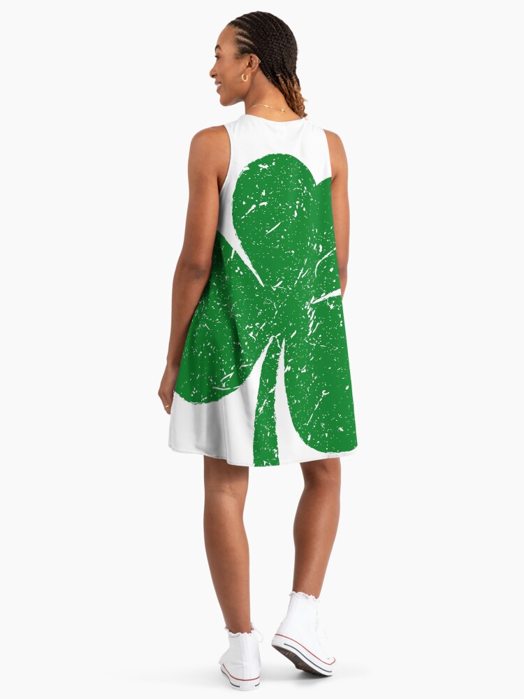 Distressed Green Shamrock St. Patrick's Day" A-Line Dress for Sale by  Chilli-Design | Redbubble