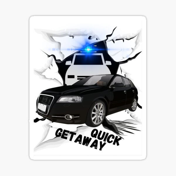 getaway car Art Board Print for Sale by eilosu