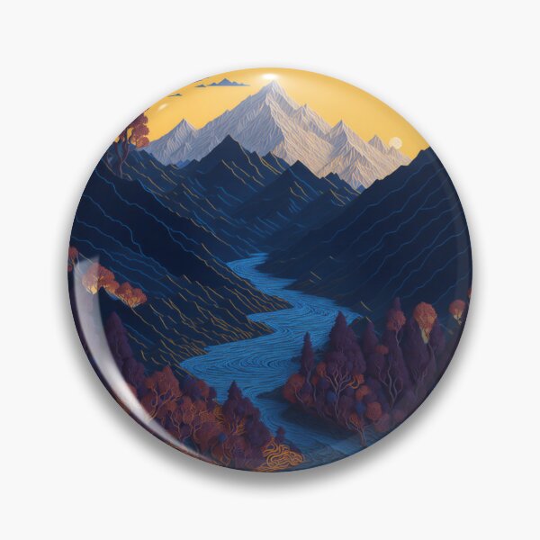 Item preview, Magical Paper Quilling: Pointillism Fantasy Landscape in Van Gogh's Style designed and sold by RedArtG09.
