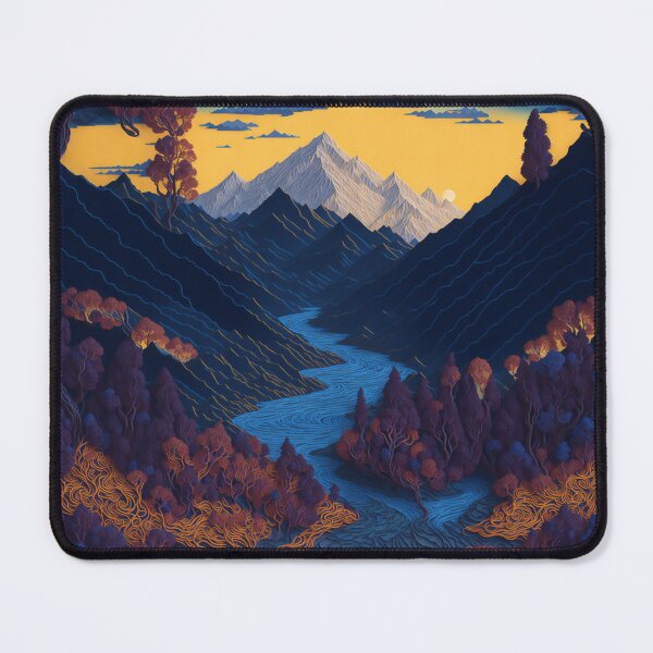Item preview, Magical Paper Quilling: Pointillism Fantasy Landscape in Van Gogh's Style designed and sold by RedArtG09.