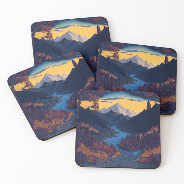 Item preview, Magical Paper Quilling: Pointillism Fantasy Landscape in Van Gogh's Style designed and sold by RedArtG09.