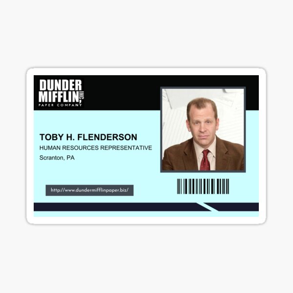 Sad Toby Flenderson Sticker for Sale by virtualheaven