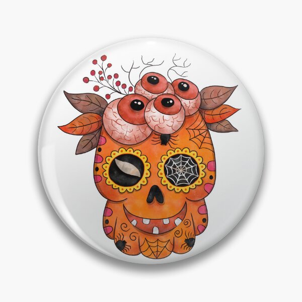 Item preview, Halloween Pumnkin Skull. designed and sold by JumpDrawArt.