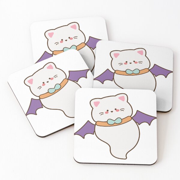 Item preview, Cute vampire cat ghost designed and sold by NumbleRay.