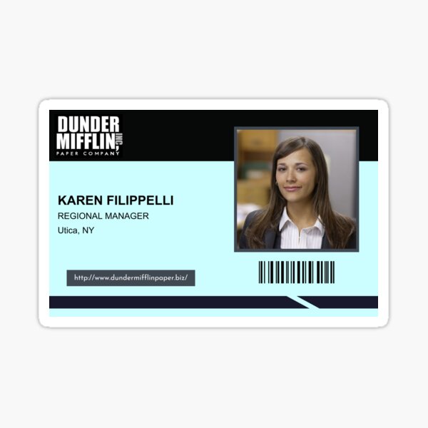 The Office Michael Scott Dunder Mifflin ID Badge Name Tag Cosplay Costume